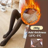 Cozy Fleece-Lined Tights for Women - Thick, Warm Winter Pantyhose with High Waist & Stretch Fabric