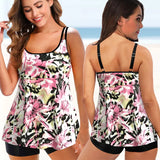 Women's Swimwear Tankini Sets Swimwear Women Monokini Swimsuits Bathing Suit Bikinis Beachwear Print Sexy Tank Two Piece Plus Size 5XL Fit 230414