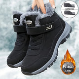 Men's Winter Fashion Snow Boots - Warm, Non-Slip, Durable With Hook-and-loop Fastener Closure, Comfortable Ankle High In Multiple Colors