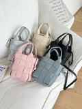 themeisles Woven Solid Color Handbags Crossbody Bags