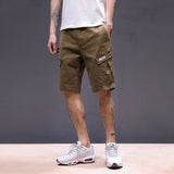 themeisles Workwear Shorts Men's Fashion Brand Summer Loose Track Pants Men's Casual Fifth Pants Middle Pants Korean Style Trendy Men's Pants