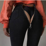 Sexy Back Zipper Skinny Jeans for Women 2023  Women's Clothing Hot Sale Hot Trade Women's Clothing