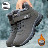 Men's Winter Fashion Snow Boots - Warm, Non-Slip, Durable With Hook-and-loop Fastener Closure, Comfortable Ankle High In Multiple Colors