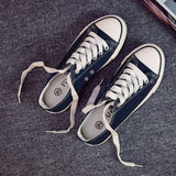 themeisles Spring FUBU A01 Basic Evergreen Canvas Shoes Women's Vulcanized Rubber Shoes Student Cloth Shoes Low Top Low-Cut Shoes