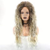 26 Inch Synthetic Ombre Wig - Effortlessly Chic Long Curly Wavy Style - Velvety Soft, Heat Resistant for Beginners - Perfect Daily Wear, Quick Transformation for Women