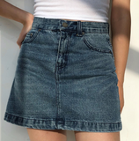 themeisles - Vintage Denim Skirt