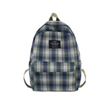 Spring New Korean Style Plaid Canvas Leisure Schoolbag Simple Fashion Men's and Women's Backpack