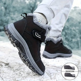 Men's Winter Fashion Snow Boots - Warm, Non-Slip, Durable With Hook-and-loop Fastener Closure, Comfortable Ankle High In Multiple Colors