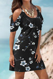 themeisles Casual Floral Patchwork U Neck Printed Dress Dresses(11 Colors)