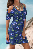 themeisles Casual Floral Patchwork U Neck Printed Dress Dresses(11 Colors)