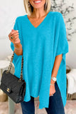 themeisles Casual Simplicity Solid Slit V Neck Sweaters(10 Colors)