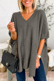 themeisles Casual Simplicity Solid Slit V Neck Sweaters(10 Colors)