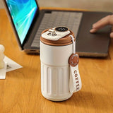 1pc 15.55oz Retro Coffee Tumbler, Insulated Travel Mug For Men & Women, 316 Stainless Steel Leak-proof Lid, Thermal Cup Keeps Beverages Hot Or Cold For Hours, Ideal For Office & Outdoors