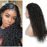 13x4 Water Wave Lace Front Wigs Human Hair Wigs For Women HD Human Hair Lace Front Wigs Pre Plucked With Baby Hair Wet And Wavy Brazilian Virgin Curly Lace Frontal Wigs 180% Density