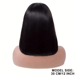 250% Density Glueless Bob Wigs Human Hair Straight Human Hair Lace Front Wigs for Beginners 100% Glueless Wigs 4x4 Lace Closure Human Hair Wig for Women Pre Cut Lace Natural Color