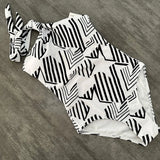 Swimsuit designer swim suits luxury one piece bathing suit Womens Swimwear Geometric black and white geometric swimsuit fashion tank sport swimwear