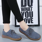 Womens Oxford Shoes - Fashionable Solid Hue, Pillow-Soft Platform - Ultra-Lightweight, Comfortable Lace-Up Design for Everyday Wear