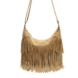 THEMEISLES Cross Border Hot Sale Crossbody Tassel Bag Saddle Tassel Shoulder Bag for Women