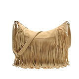 THEMEISLES Cross Border Hot Sale Crossbody Tassel Bag Saddle Tassel Shoulder Bag for Women