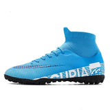 Soccer Shoes Men Tf/Fg High/Low Ankle Football Boots Male Outdoor Non-Slip Grass Mticolor Training Match Sneakers Eur35-45 240607 Drop Dhvq1