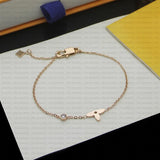 small flower bracelet designer for women non tarnish stainless steel 18k gold plated charm bracelet luxe fashion fine jewelry woman girl birthday gift daily outfit