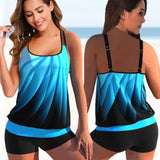 Women's Swimwear Tankini Sets Swimwear Women Monokini Swimsuits Bathing Suit Bikinis Beachwear Print Sexy Tank Two Piece Plus Size 5XL Fit 230414