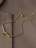 themeisles Simple Gold Silver Solid Color Chain Bracelet Accessories