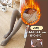 Cozy Fleece-Lined Tights for Women - Thick, Warm Winter Pantyhose with High Waist & Stretch Fabric