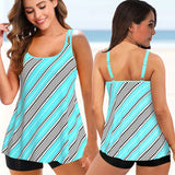 Women's Swimwear Tankini Sets Swimwear Women Monokini Swimsuits Bathing Suit Bikinis Beachwear Print Sexy Tank Two Piece Plus Size 5XL Fit 230414