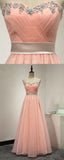 tmallworld Lovely Simple Organza Pink Floor Length Sweetheart Party Dress, Organza Formal Dress, Prom