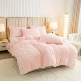3-Piece Luxurious Plush Duvet Cover Set – Cozy & Soft Bedding, Perfect for Bedroom Comfort, Ideal for Guest Rooms and Dorm Aesthetic