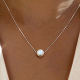 Dainty Freshwater Pearl Pendant Necklace For Women 925 Sterling Silver Hypoallergenic Golden Necklace Valentine's Day Elegant Fine Jewelry Gift