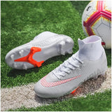 Soccer Shoes Men Tf/Fg High/Low Ankle Football Boots Male Outdoor Non-Slip Grass Mticolor Training Match Sneakers Eur35-45 240607 Drop Dhvq1