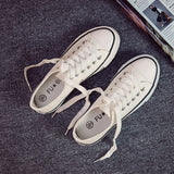 themeisles Spring FUBU A01 Basic Evergreen Canvas Shoes Women's Vulcanized Rubber Shoes Student Cloth Shoes Low Top Low-Cut Shoes