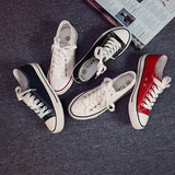 themeisles Spring FUBU A01 Basic Evergreen Canvas Shoes Women's Vulcanized Rubber Shoes Student Cloth Shoes Low Top Low-Cut Shoes