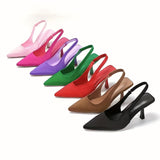 Elegant Versatility: Chic Lightweight Women's Stiletto with Pointed Toe - Perfect All-Season Solid Color Shoes