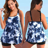 Women's Swimwear Tankini Sets Swimwear Women Monokini Swimsuits Bathing Suit Bikinis Beachwear Print Sexy Tank Two Piece Plus Size 5XL Fit 230414