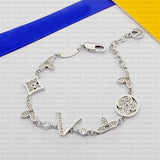 small flower bracelet designer for women non tarnish stainless steel 18k gold plated charm bracelet luxe fashion fine jewelry woman girl birthday gift daily outfit