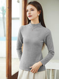 Cozy Long Sleeve Thermal Top - Women's Slim Fit Mock Neck Underwear for Fall & Winter - Plush Lined, Soft, Breathable, and Warm Lingerie for Cold Weather