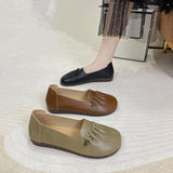 Elegant Women's Oxford Shoes - Soft, Lightweight Sole with Ruched Design - Versatile Slip-ons for Daily Comfort and Style