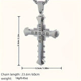 Fashion Simple Cross Pendant Necklace For Men And Women