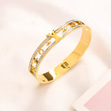 Designer Bracelet Fashion Luxury Jewelrys Bangle 18K Gold Plated Silver stainless steel Diamond for Women Bracelets Classic designer Jewelry Gift