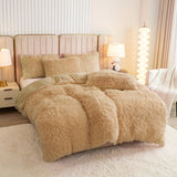 3-Piece Luxurious Plush Duvet Cover Set – Cozy & Soft Bedding, Perfect for Bedroom Comfort, Ideal for Guest Rooms and Dorm Aesthetic