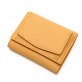 Women's Mini Wallet, Faux Leather Snap Button Coin Purse, Solid Coin Pockets, For Everyday