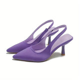 Elegant Versatility: Chic Lightweight Women's Stiletto with Pointed Toe - Perfect All-Season Solid Color Shoes