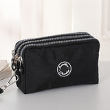 Women's Three-layer Zipper Coin Purse, Wristlet Mobile Phone Wallet, Versatile Clutch Bag