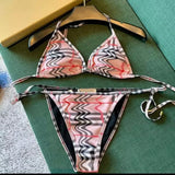 Designer Swimsuit Women Vintage Thong Micro Cover Up Swimwear Womens Bikini Sets Printed Bathing Suits Summer Beach Wear Swimming Suit 131482