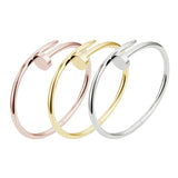 Nail bracelet Bangle designer jewelry classic fashion diamond gold sier stainless steel cuff knot bracelets for women woman mens wedding engagement gift