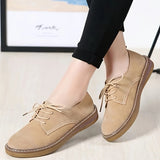 Womens Oxford Shoes - Fashionable Solid Hue, Pillow-Soft Platform - Ultra-Lightweight, Comfortable Lace-Up Design for Everyday Wear