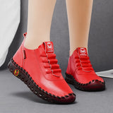 Womens Stylish Platform Slip-On Sneakers - Ventilated, Non-Slip & Ultra-Lightweight - Fashion Lace-Up Design for All-Day Comfort